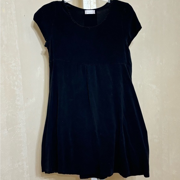 ALTAR’D STATE DISTRESSED BLACK CAP SLEEVE BABY DOLL DRESS SZ SMALL - Picture 1 of 6